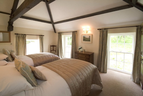 The upstairs twin at Croft House (sleeps 12)