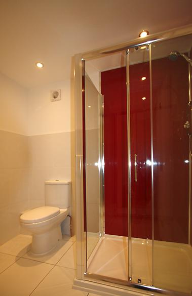 The ensuite shower room at Low Millgillhead